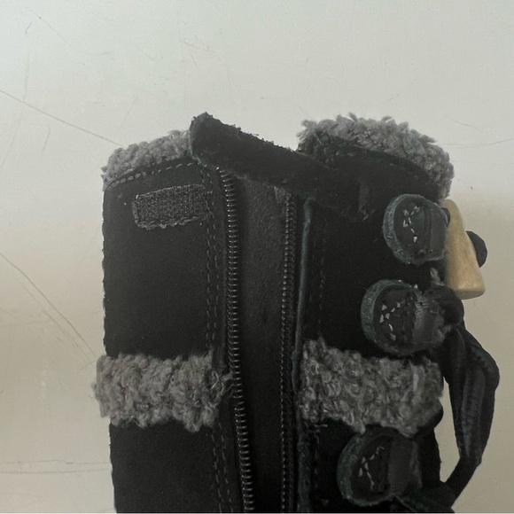 - Timberland Zesta Suede Tall Toddlers Boots Black Leather 84873 Winter Wo… - Picture 10 of 12